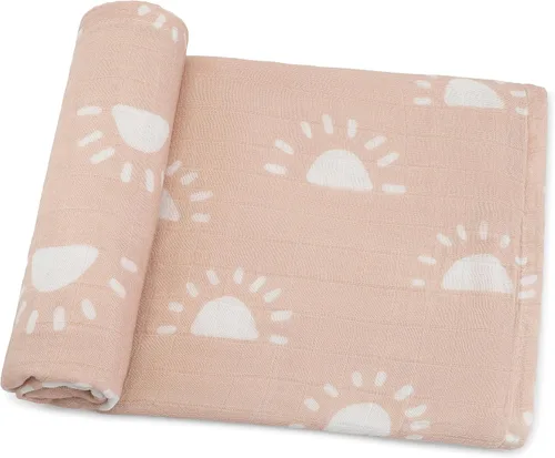 Vista 20 de Comfy Cubs Mantas Envolventes de Muselina Paquete de 4, 47 x 47 Pulgadas, Juego de Mantas de Algodón Suave para Bebé, Envolturas Grandes