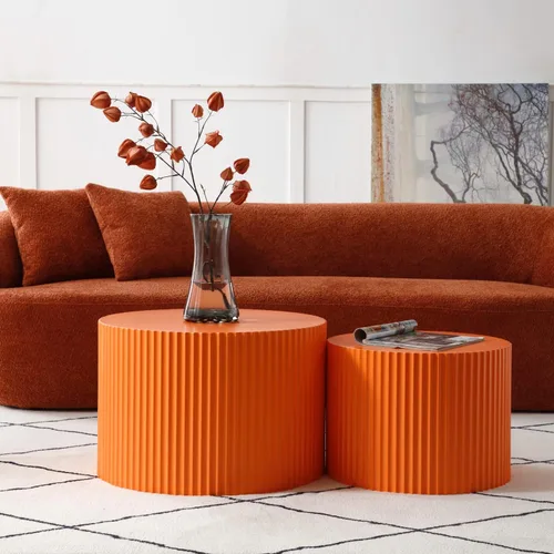 Vista 107 de JUSTONE Sofá de sala de estar curvado moderno de mediados de siglo de 101 pulgadas, sofá de tela Boucle de 4 asientos para dormitorio, oficina, beige