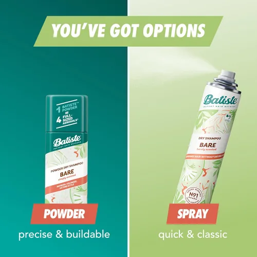 Vista 11 de Batiste Champú seco en polvo, absorbente de aceite, sin aerosol, se mezcla sin problemas, aroma simplemente desnudo, refresco instantáneo