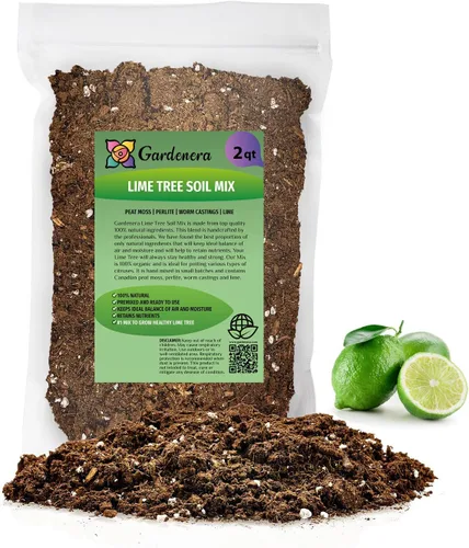 Vista 9 de Gardenera 's Premium Lime Soil Mix - Ideal para macetas, plantar y trasplantar tus árboles de cítricos [bolsa de 1 cuarto de galón]