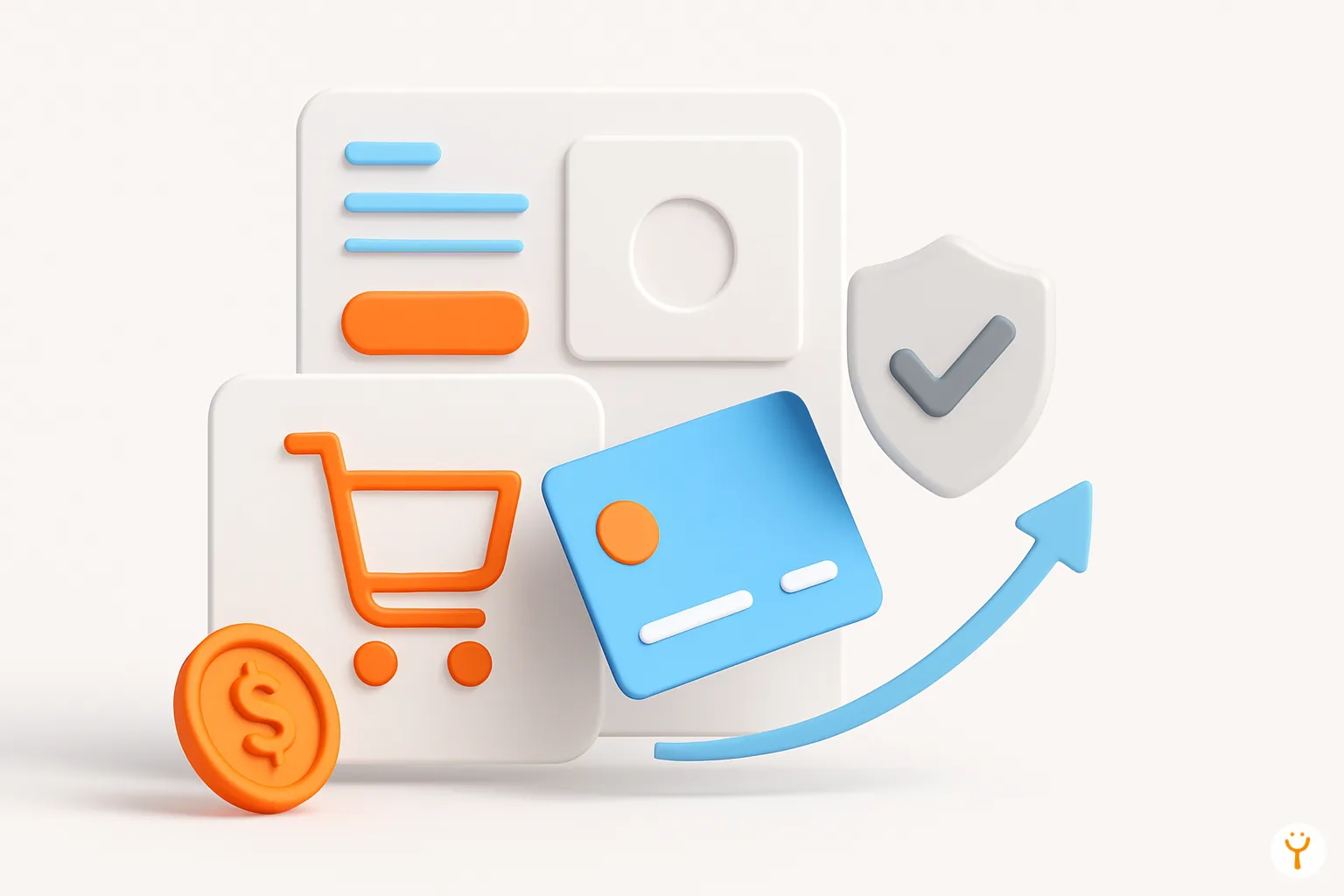 Iconos de aliados de cuotas visibles en una página de producto